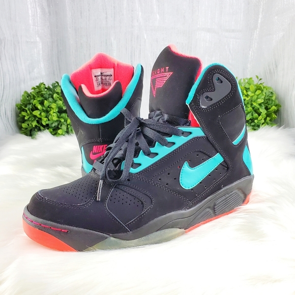 Nike Other - Nike Air Flight Lite High Black/Hyper Punch-Hyper